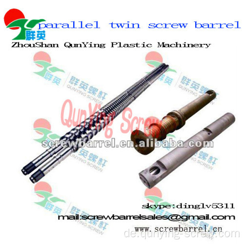 China Zhoushan Professional Hersteller von Extruder Parallel-Twin Double Screw Barrel mit guter Qualität